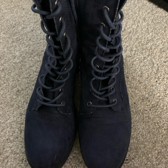 Blue women’s boots - Picture 2 of 3